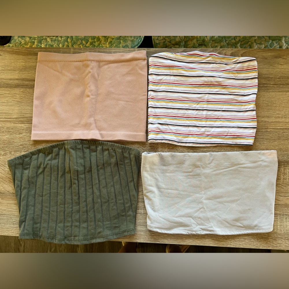 womens tube top bundle, multiple brands, size xs/small
